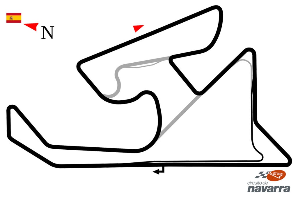 Tracé du circuit de Navarre - Circuit roulage moto